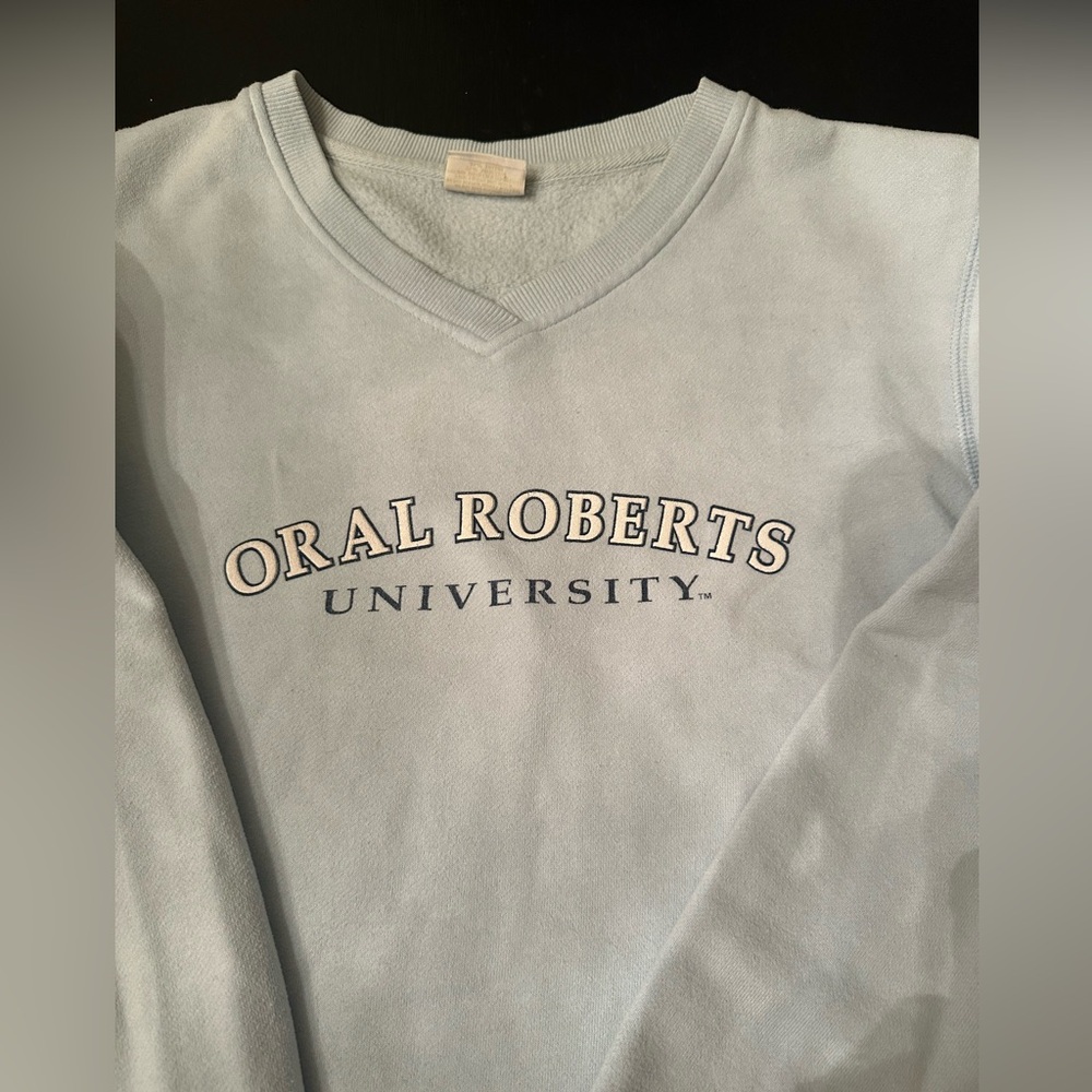ORU Oral Robert’s University- light blue , Jansport brand, no stains Vintage